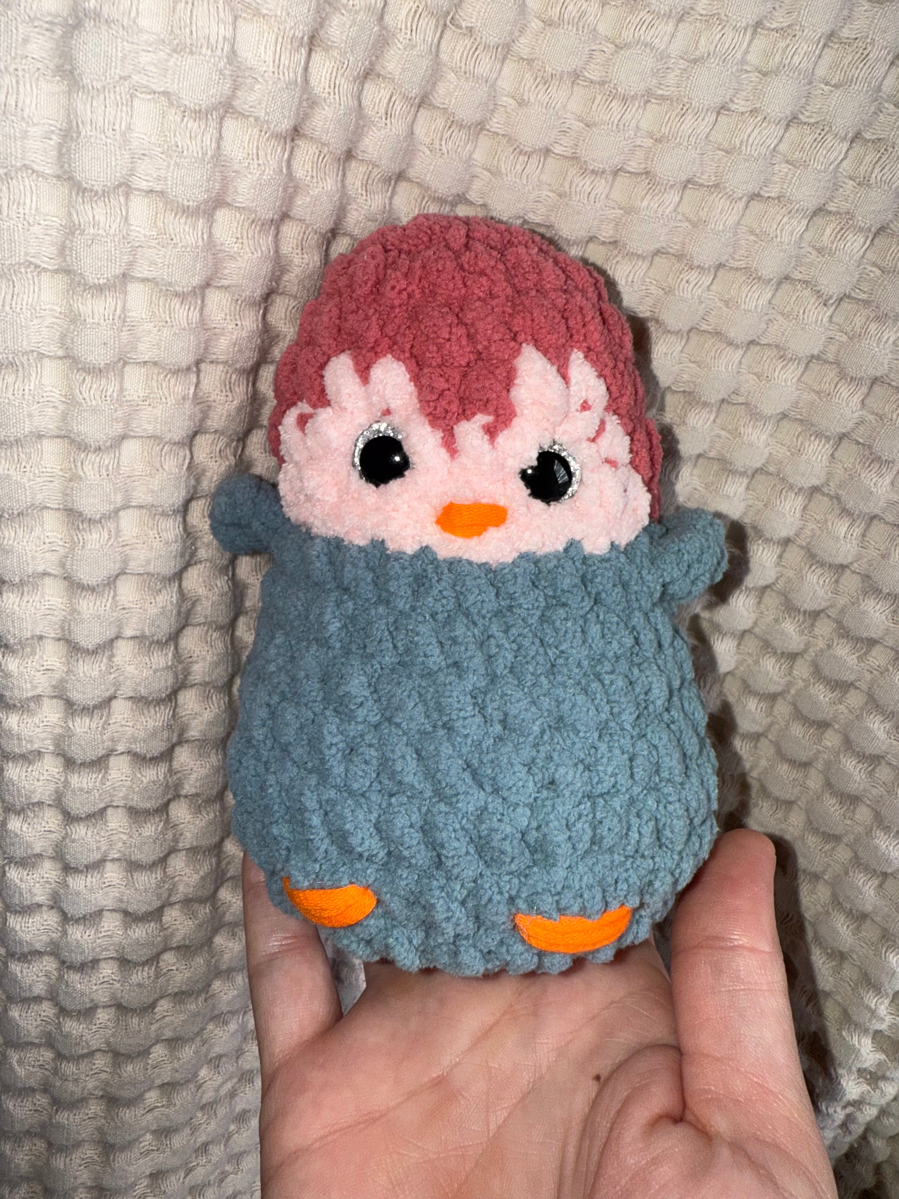 Pink & Blue Penguin