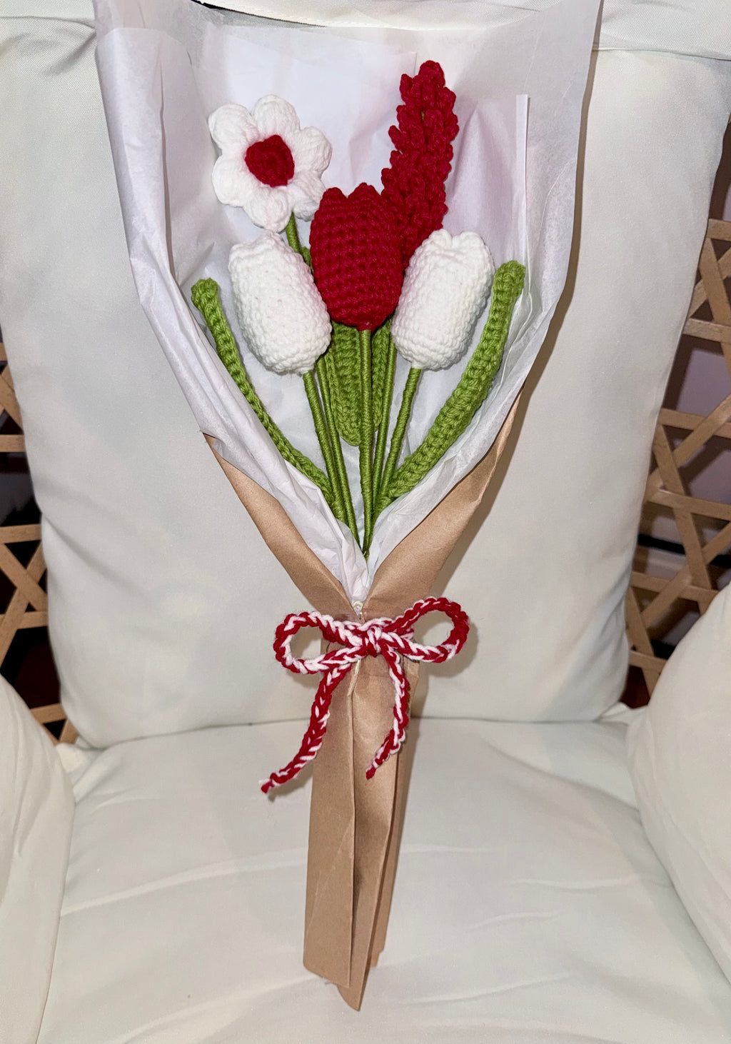 Valentine Crochet Bouquet