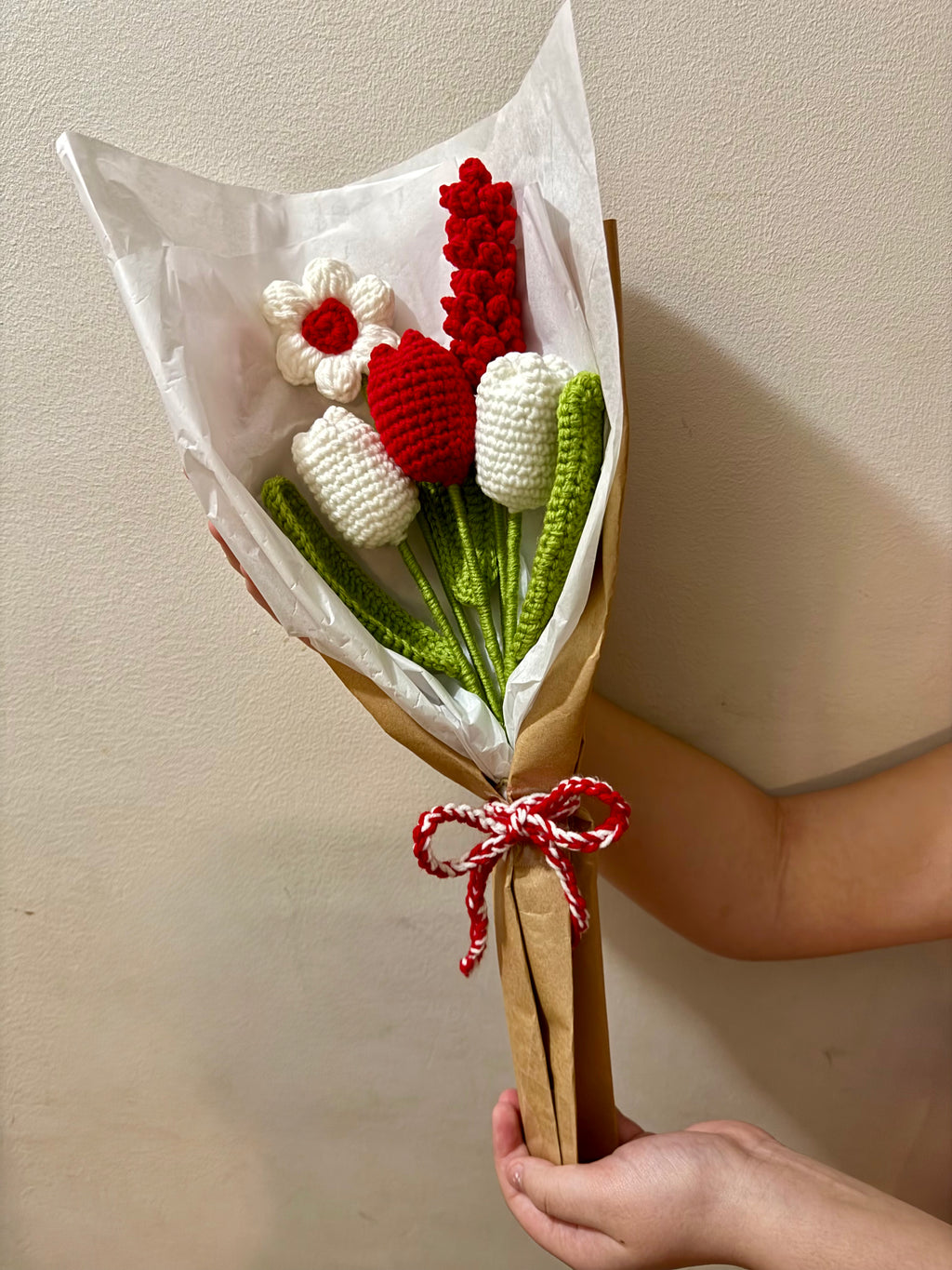 Valentine Crochet Bouquet
